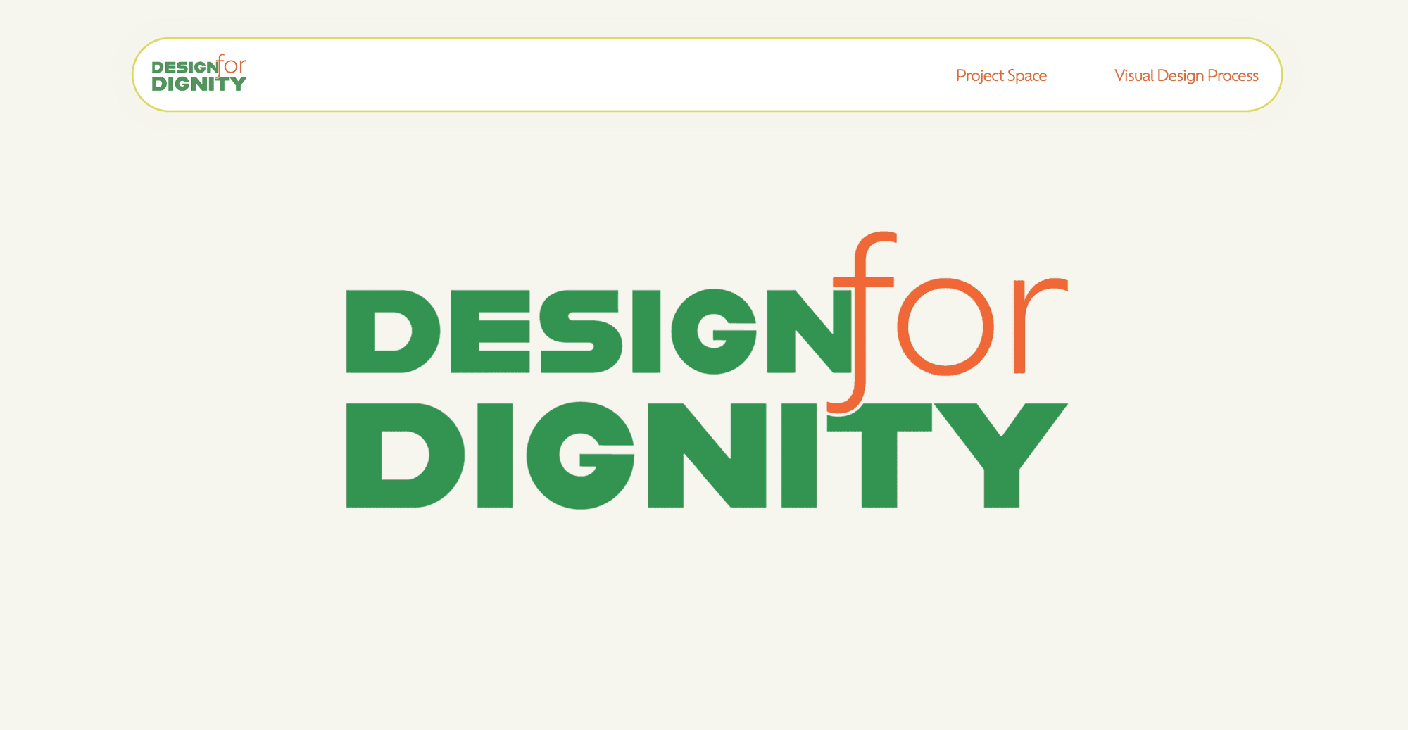 Design for Dignity website